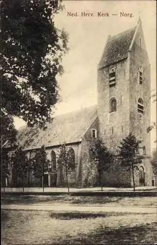 Ak Norg Drenthe, Ned. Herv. Kerk