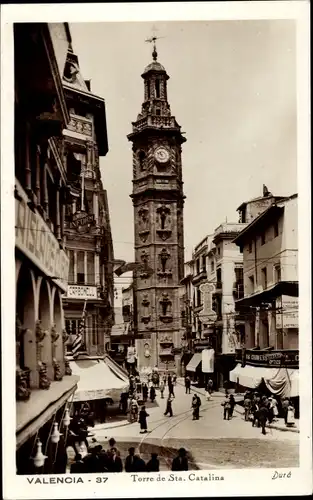 Ak Valencia Stadt Spanien, Torre de Sta. Catalina