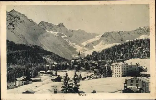 Ak Arosa Kanton Graubünden Schweiz, Totalansicht