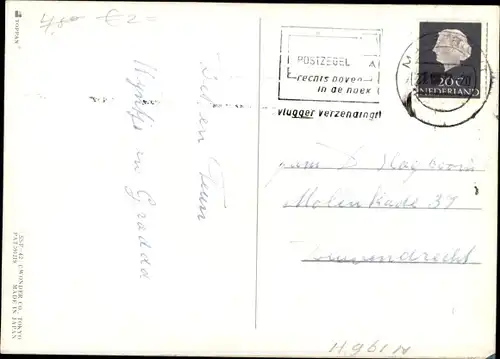 3 D Ak Segelschiff auf See, Dreimaster, Möwen