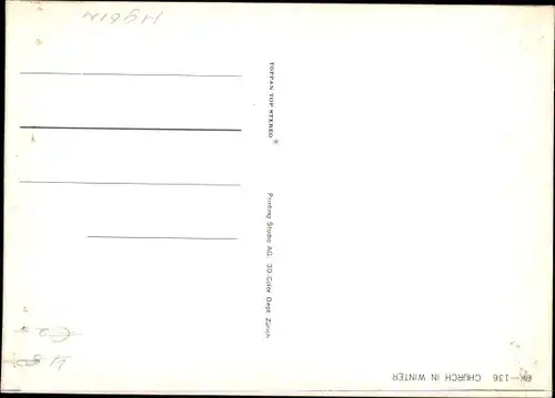 3 D Ak Church in Winter, Kirche