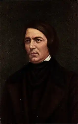 Künstler Ak Komponist Robert Schumann, Portrait