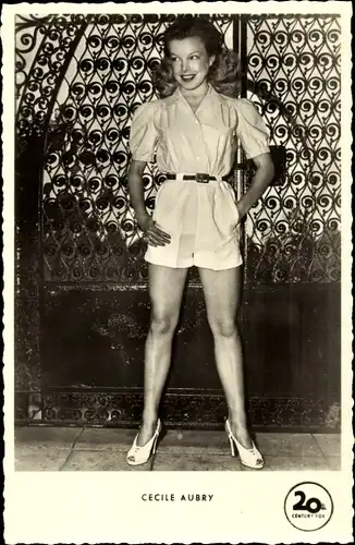 Ak Schauspielerin Cecile Aubry, 20th Century Fox