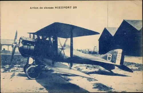 Ak Französisches Militärflugzeug, Nieuport 29