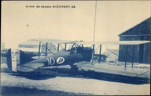 Ak Französisches Militärflugzeug, Nieuport 29