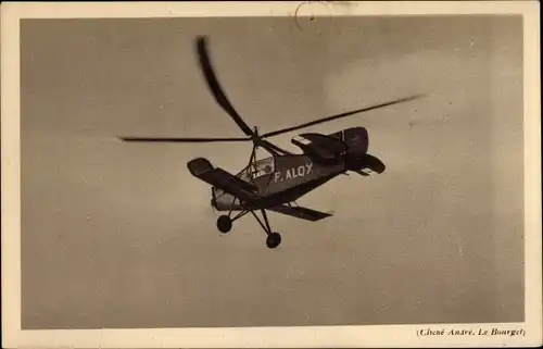 Ak Autogire La Cierva, Hubschrauber F. ALOX