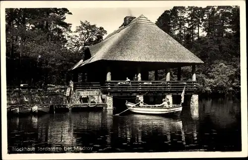 Ak Międzyzdroje Ostseebad Misdroy Pommern, Blockhaus Jordansee