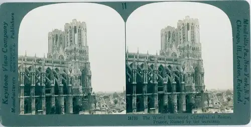 Stereo Foto Reims Marne, Cathedral