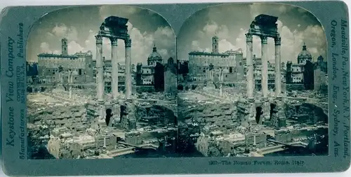 Stereo Foto Roma Rom Lazio, Forum Romanum