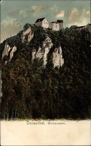 Ak Leibertingen in Baden, Burg Wildenstein an der Donau