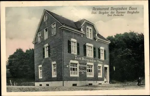 Ak Birgden Remscheid, Restaurant Zum Bergischen Haus, Inh. Emil Diederichs