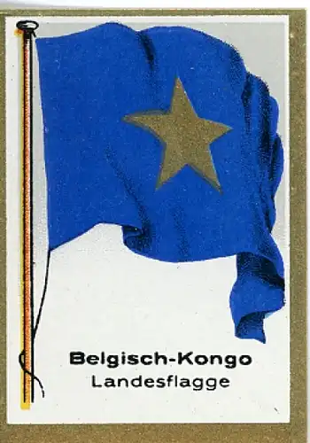 Sammelbild Ulmenried Fahnen außereuropäischer Länder Nr. 276, Landesflagge Belgisch-Kongo