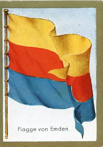 Sammelbild Ulmenried Historische Fahnen Nr. 147, Flagge von Emden