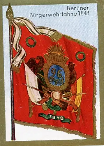Sammelbild Ulmenried Historische Fahnen Nr. 202 Berliner Bürgerwehrfahne 1848