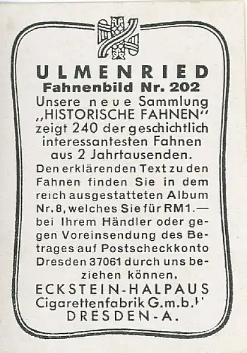 Sammelbild Ulmenried Historische Fahnen Nr. 202 Berliner Bürgerwehrfahne 1848