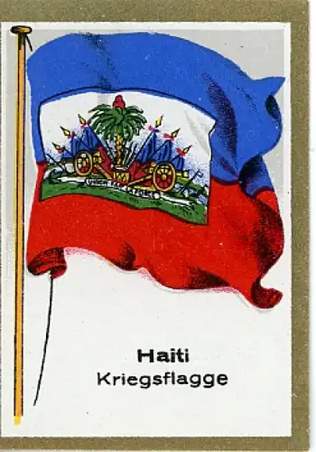 Sammelbild Fahnen außereurop. Länder Nr. 314 Haiti Kriegsflagge