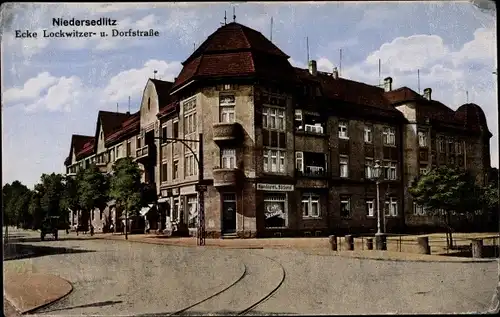 Ak Dresden Niedersedlitz, Lockwitzerstraße, Ecke Dorfstraße