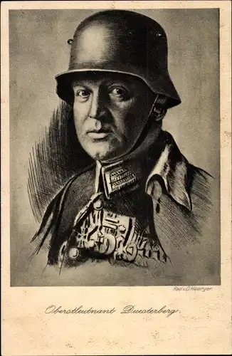 Künstler Ak Hiesinger, D., Oberstleutnant Theodor Duesterberg, Vorsitzender Stahlhelmbund