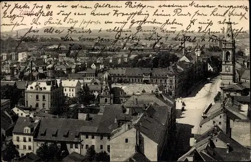 Ak Zittau in Sachsen, Blick über die Dächer