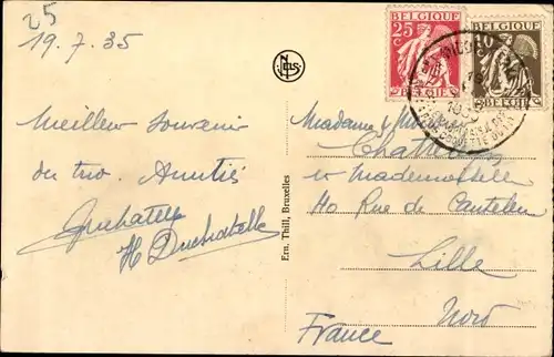 Ak Westende Westflandern, Plage