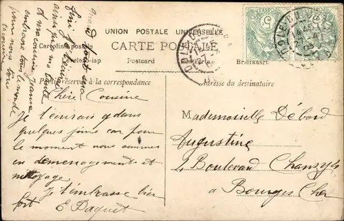 Ak Portrait einer Frau auf einem Stechpalmenzweig, Mondschein, Fotomontage