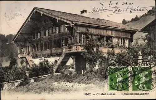 Ak Schweiz, Chalet suisse, Schweizerhäuschen