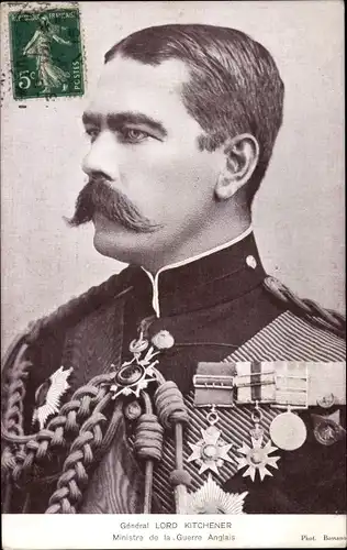 Ak General Lord Kitchener, Ministre de la Guerre Anglais