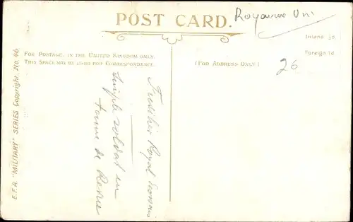 Ak Royal Scots Fusilier, Private Review Order, Schottischer Soldat in Uniform