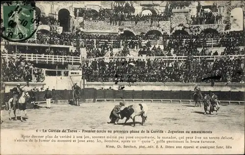 Ak La Corrida de Toros, Premier tercio ou premiere phase de la Corrida, Stierkampf