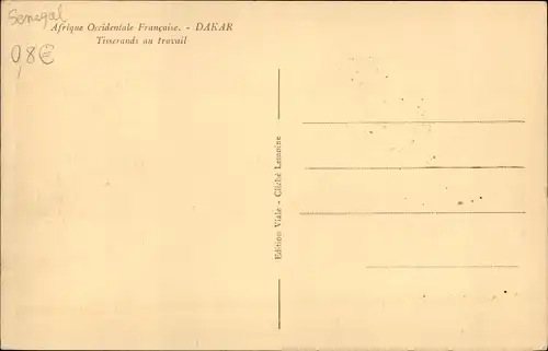 Ak Dakar Senegal, Tisserands au travail
