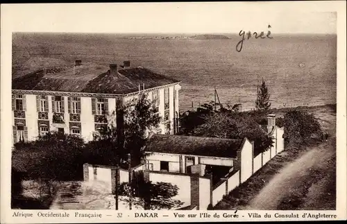 Ak Dakar Senegal, Ile de Gorée, Villa du Consulat d'Angleterre