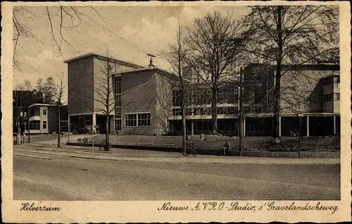 Ak Hilversum Nordholland Niederlande, Nieuwe A.V.R.O.-Studio, s'Gravelandscheweg