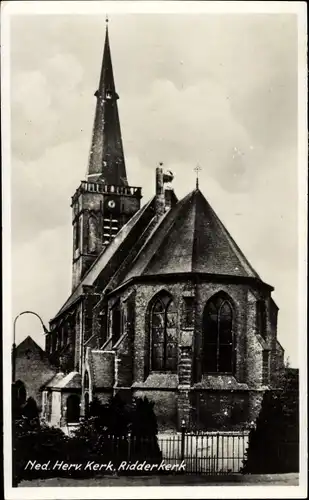 Ak Ridderkerk Südholland Niederlande, Ned. Herv. Kerk