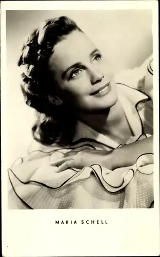 Ak Schauspielerin Maria Schell, Portrait