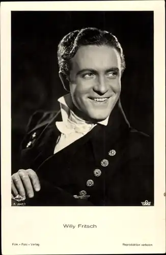 Ak Schauspieler Willy Fritsch, Portrait