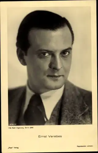 Ak Schauspieler Ernst Verebes, Portrait