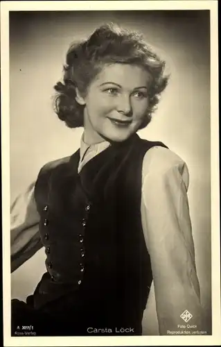 Ak Schauspielerin Carsta Löck, Portrait, Ufa Film