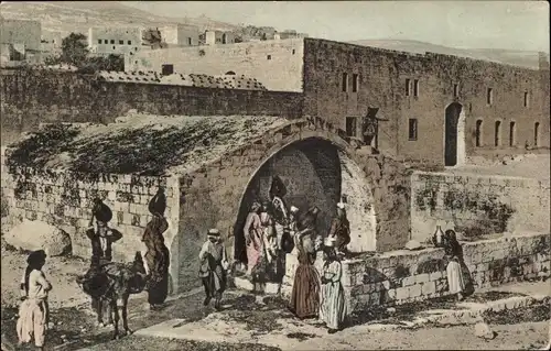 Ak Nazaret Nazareth Israel, Mariabrunnen
