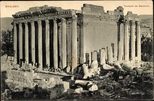 Ak Baalbek Libanon, Temple de Bacchus