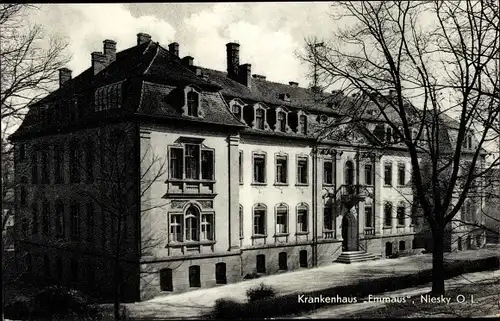 Ak Niesky in der Oberlausitz, Krankenhaus Emmaus