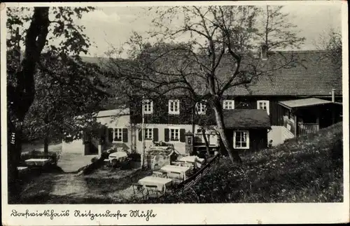 Ak Dresden Schönfeld Weißig Reitzendorf, Dorfwirtshaus Reitzendorfer Mühle, Inh. Hans Wittrisch