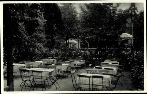 Ak Dresden Weißer Hirsch, Konditorei und Kaffee Faust am Waldpark, Inh. Paul Faust