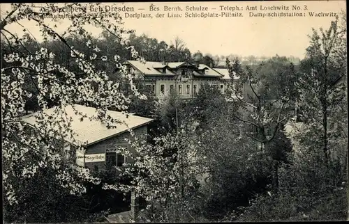 Ak Dresden Wachwitz, Gasthaus Wachberg, Kegelbahn