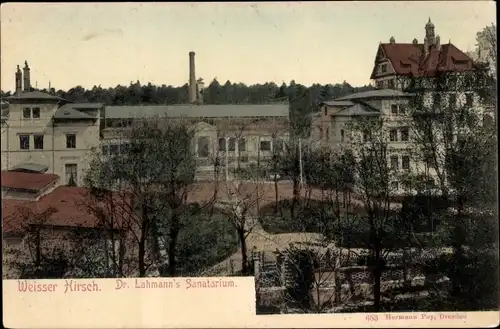 Ak Dresden Weißer Hirsch, Dr. Lahmanns Sanatorium