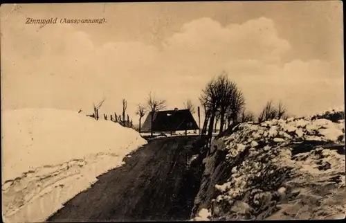 Ak Zinnwald Georgenfeld Altenberg im Erzgebirge, Ausspannung