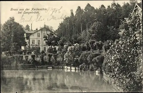 Ak Dresden Langebrück, Heidemühle, Haidemühle