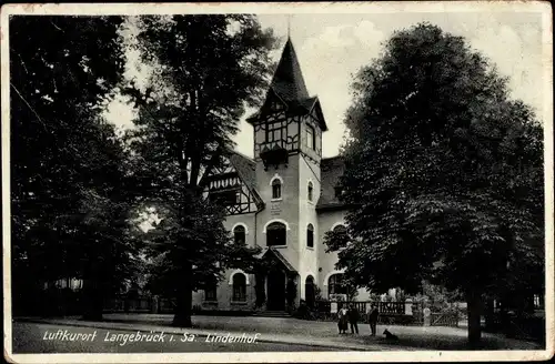 Ak Dresden Langebrück, Lindenhof