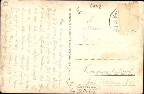 Ak Dresden Langebrück, Lindenhof