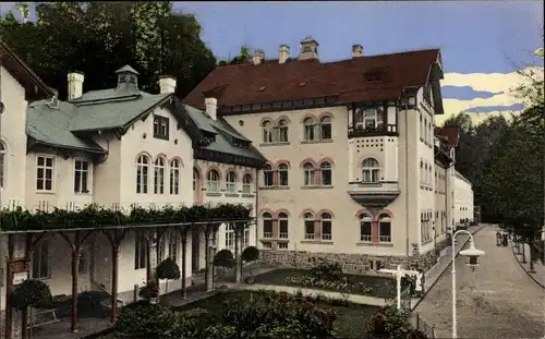 Ak Liegau Augustusbad Radeberg in Sachsen, Augustusbad, Badeverwaltung