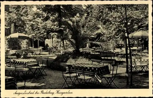 Ak Liegau Augustusbad Radeberg, Kurgarten